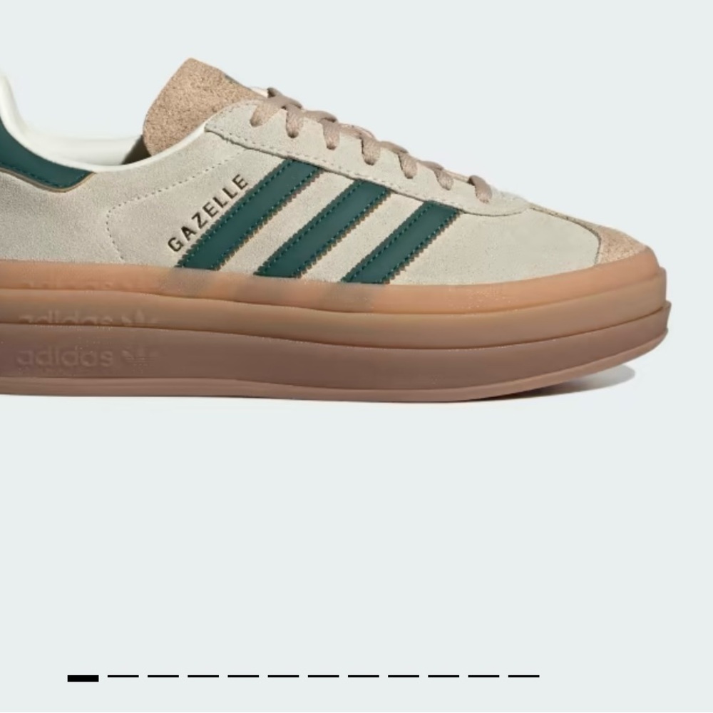 Adidas Gazelle Bold W in Cream and Teal